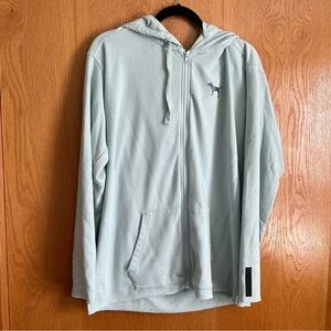 Pink by Victoria secret size large blue green hoodie